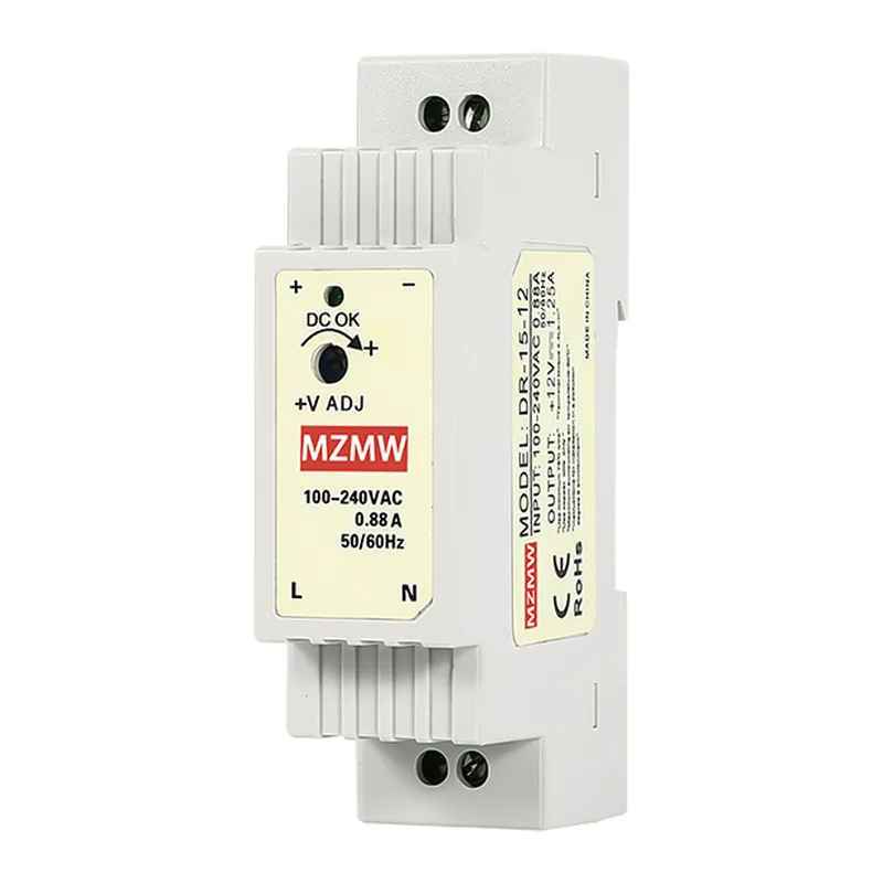 DR-15 15W DIN Rail Switching Power Supply