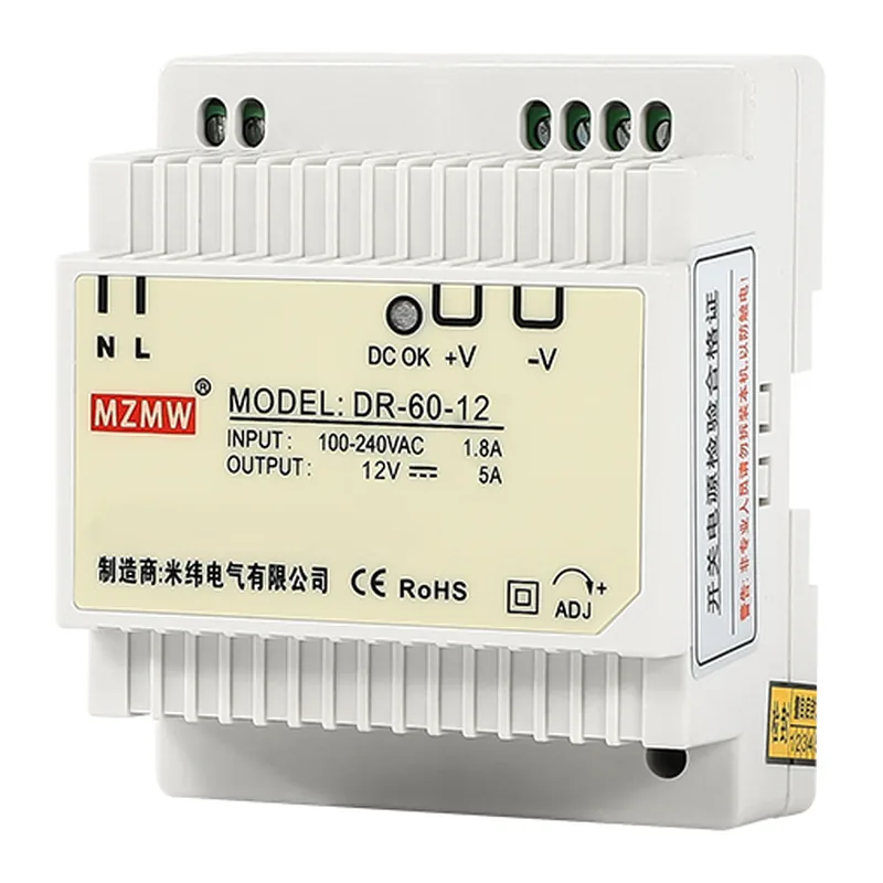DR-60 60W DIN Rail Switching Power Supply